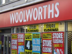 Closing down sale at Woolworths