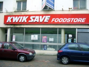Former Kwik Save, Holyhead (23 Sep 2009). Photograph by Graham Soult