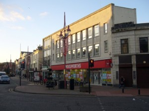 Woolworths in Whitley Bay, just prior to closure