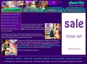 Alworths' website