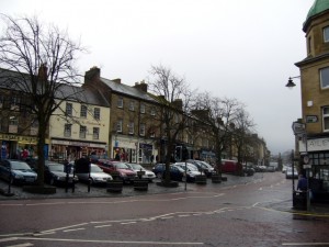 The junction of Bondgate Within and Market Street, Alnwick (23 Jan 2010). Photograph by Graham Soult