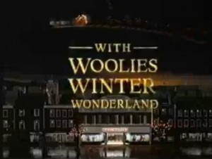 Shot from 1998 'Woolies Winter Wonderland' TV ad
