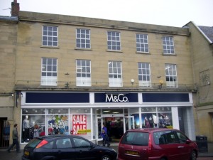 Former Woolworths (now M&Co), Alnwick (23 Jan 2010). Photograph by Graham Soult