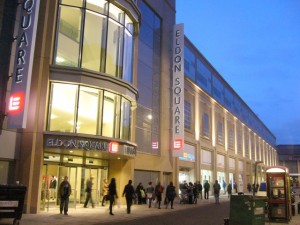 Clayton Street frontage to Eldon Square (16 Feb 2010). Photograph by Graham Soult