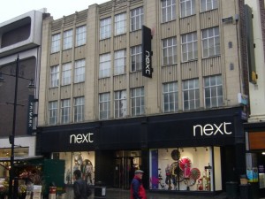 Current Next - and soon to be BHS - in Northumberland Street, Newcastle (5 Feb 2010). Photograph by Graham Soult