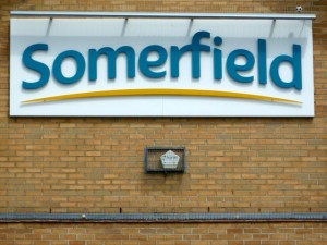 Somerfield logo. Photograph by Graham Soult
