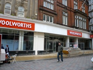 Former Woolworths, Darlington (12 March 2010). Photograph by Graham Soult
