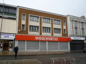 Former Woolworths, Gateshead (12 March 2010). Photograph by Graham Soult