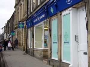 Boots in Rothbury (13 February 2010). Photograph by Graham Soult