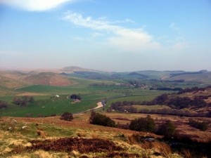The Coquet valley near Alwinton (25 April 2009). Photograph by Graham Soult