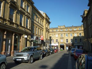 Nelson Street, with the Green Market access on the left (17 Jun 2010). Photograph by Graham Soult