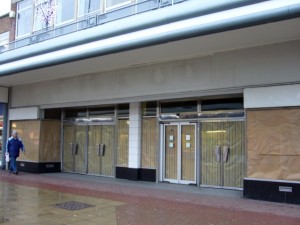 Before - the former Woolworths, Jarrow (16 Dec 2009). Photograph by Graham Soult