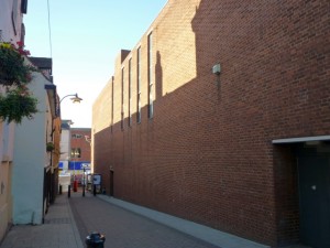 Side of former Woolworths, Tamworth (24 Aug 2010). Photograph by Graham Soult