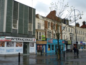 Empty shops in Stockton High Street (22 Nov 2010). Photograph by Graham Soult