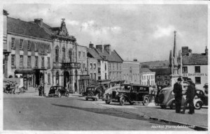 Postcard of Ashbourne Market Place (c1930s)