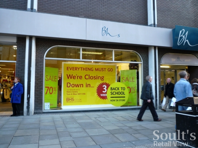 Closing down sale at BHS Newcastle (14 Jan 2011). Photograph by Graham ...