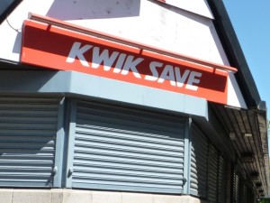 Closed down Kwik Save store. Photograph by Graham Soult