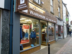 Mountain Warehouse, Hexham (1 Jan 2011). Photograph by Graham Soult