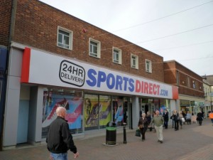 Former Woolworths (now Sports Direct), Stafford (30 Sep 2010). Photograph by Graham Soult