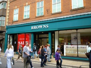 Browns' iconic York store (17 Jul 2010). Photograph by Graham Soult
