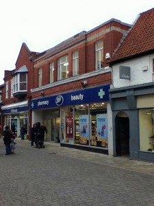 Former Woolworths (now Boots), Beverley (5 Feb 2011). Photograph by Jon Carling