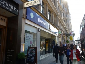 Former Woolworths (now Boots), the Strand (6 Apr 2011). Photograph by Graham Soult
