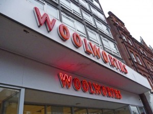 Former Woolworths, Finchley Road (16 Jan 2009). Photograph by Christine Matthews