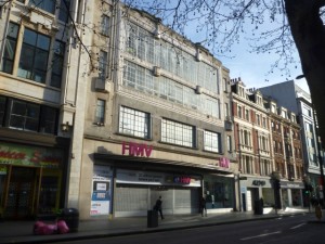 Former Woolworths (now HMV), 150 Oxford Street (6 Apr 2011). Photograph by Graham Soult