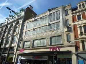 HMV's Oxford Street flagship in HMV's Oxford Street flagship in London - poignantly, once a Woolworths (6 Apr 2011). Photograph by Graham Soult