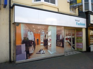 Virtual fashion store, Redcar (4 May 2011). Photograph by Graham Soult