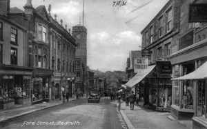 Postcard of Fore Street, Redruth, c.1931