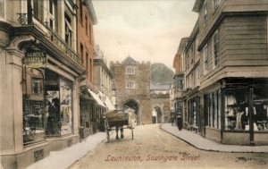 Postcard of Southgate Street, Launceston, c.1908