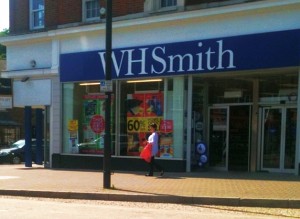 Former Woolworths (now WHSmith), Pinner, 1 May 2011. Photograph by Bryan Roberts