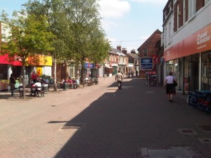 Swadlincote's two Poundstretchers (2 Jun 2011). Photograph by Martin Jarvis