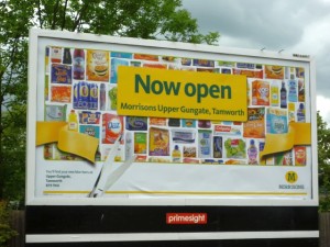 Promotion for Tamworth's new Morrisons (17 Jun 2011). Photograph by Graham Soult