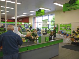 Checkouts, Asda Supermarket, Gateshead (8 Aug 2011). Photograph by Graham Soult