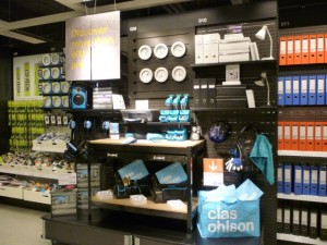 Stationery, Clas Ohlson, Newcastle (23 Aug 2011). Photograph by Graham Soult