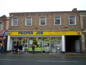 Former Woolworths (now Proper Job), Clevedon (21 Feb 2011). Photograph by Graham Soult