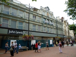 John Lewis Reading's Broad Street frontage (19 Aug 2011). Photograph by Graham Soult