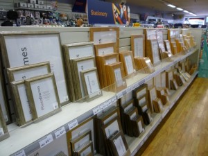 Picture frames at Wellchester (not stationery...) (8 Sep 2011). Photograph by Graham Soult