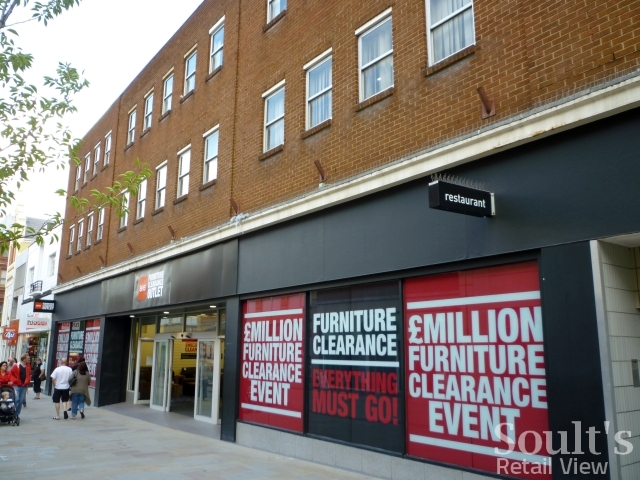... retail view bhs furniture clearance outlet shiny new bhs in swindon