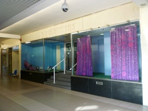 Newgate Centre entrance to former Woolworths (30 Sep 2011). Photograph by Graham Soult