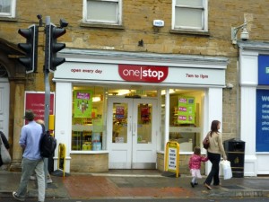 Tesco-owned One Stop, Crewkerne (10 Sep 2011). Photograph by Graham Soult