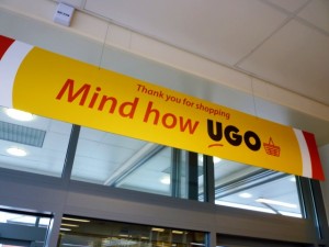 Signage at UGO Lundwood (11 Oct 2011). Photograph by Graham Soult