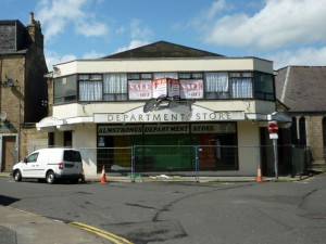 Former Almstrongs department store, Hawick (29 May 2011). Photograph by Graham Soult
