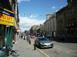 High Street, Hawick (29 May 2011). Photograph by Graham Soult