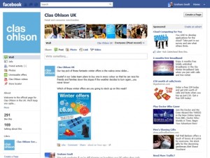 Clas Ohlson Facebook page (15 Feb 2012)