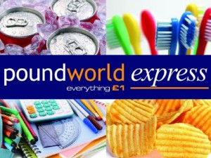 Poundworld Express logo and imagery