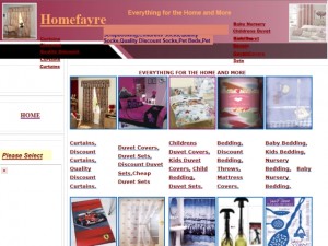 Screenshot of HomeFayre website (15 Apr 2012)