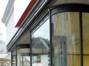Shopfront detail, former Woolworths (now Iceland), Monmouth (8 Oct 2011). Photograph by Graham Soult